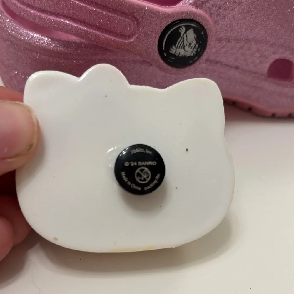 CROCS Glittery Pink Kids Sandals